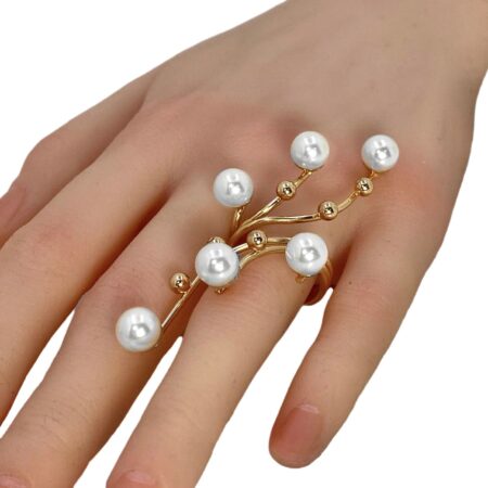 Cascading Baubles Ring (gold)