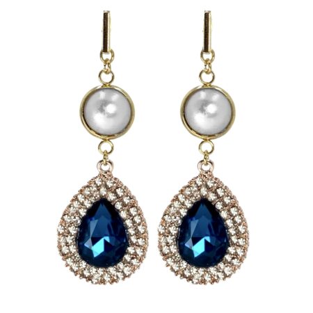 Every sparkle has a story Earrings (sapphire blue)