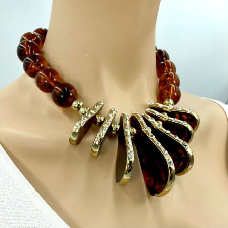 Regards To Broadway Vintage Necklace (side view)