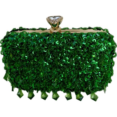 Sequins of Events Handbag (emerald green)