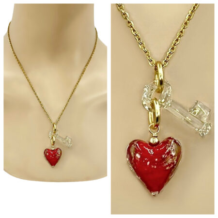 Key to my Heart Necklace multi view