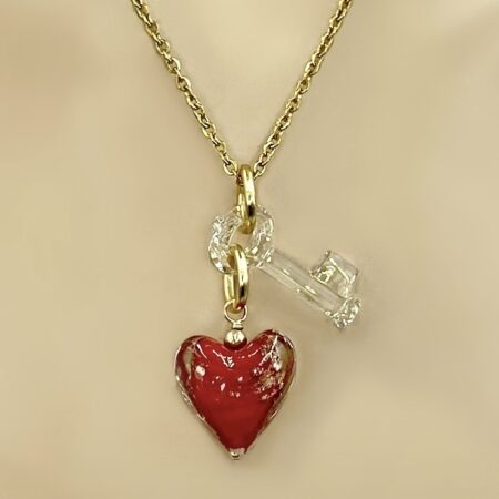 Key to my Heart Necklace (closeup)