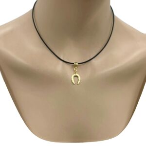 Horse'n Around necklace black-gold