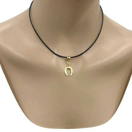 Horse'n Around necklace black-gold