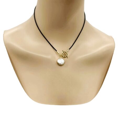 Natural Simplicity necklace (black-gold)